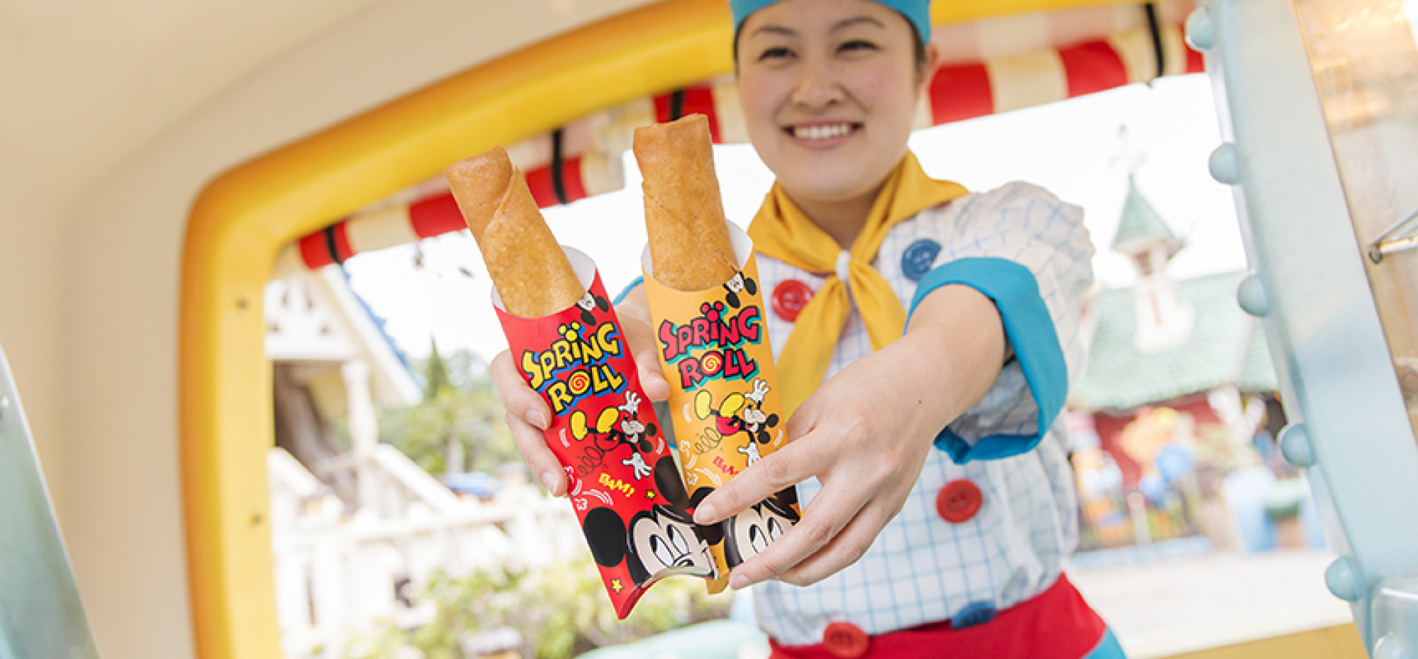 スプリングロールが買える ミッキーのトレーラー キャステル Castel ディズニー情報